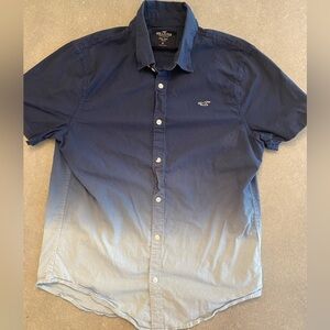 Hollister - size Medium blue bottom down shirt